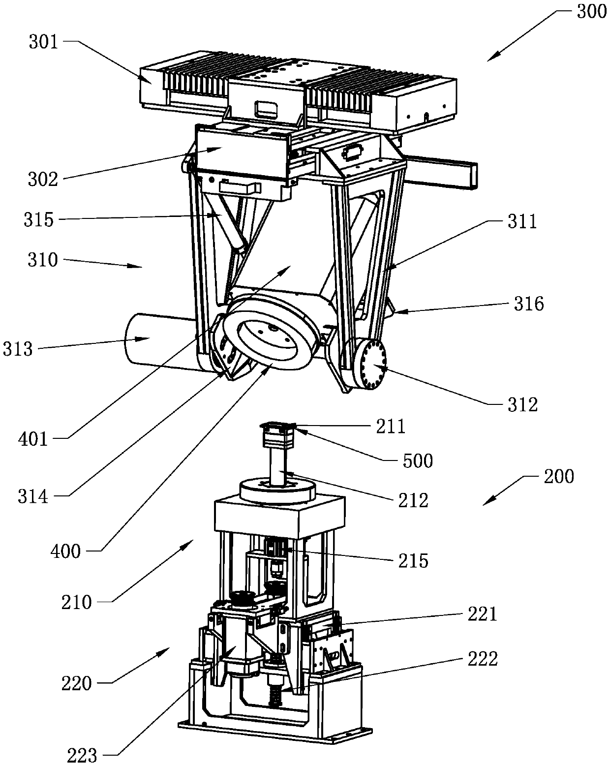 Six-axis servo polishing machine