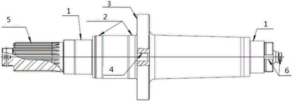 Machining process for electric-driving axle of new energy bus