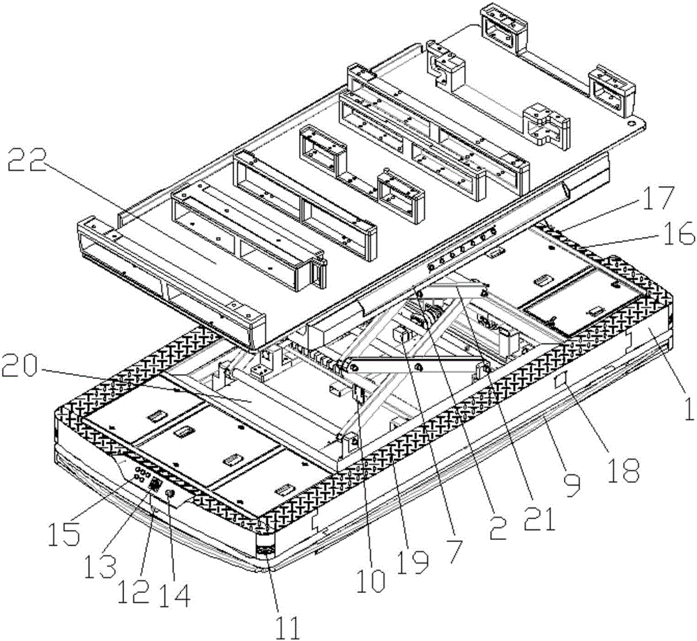 Lifting type automatic guided vehicle (AGV)