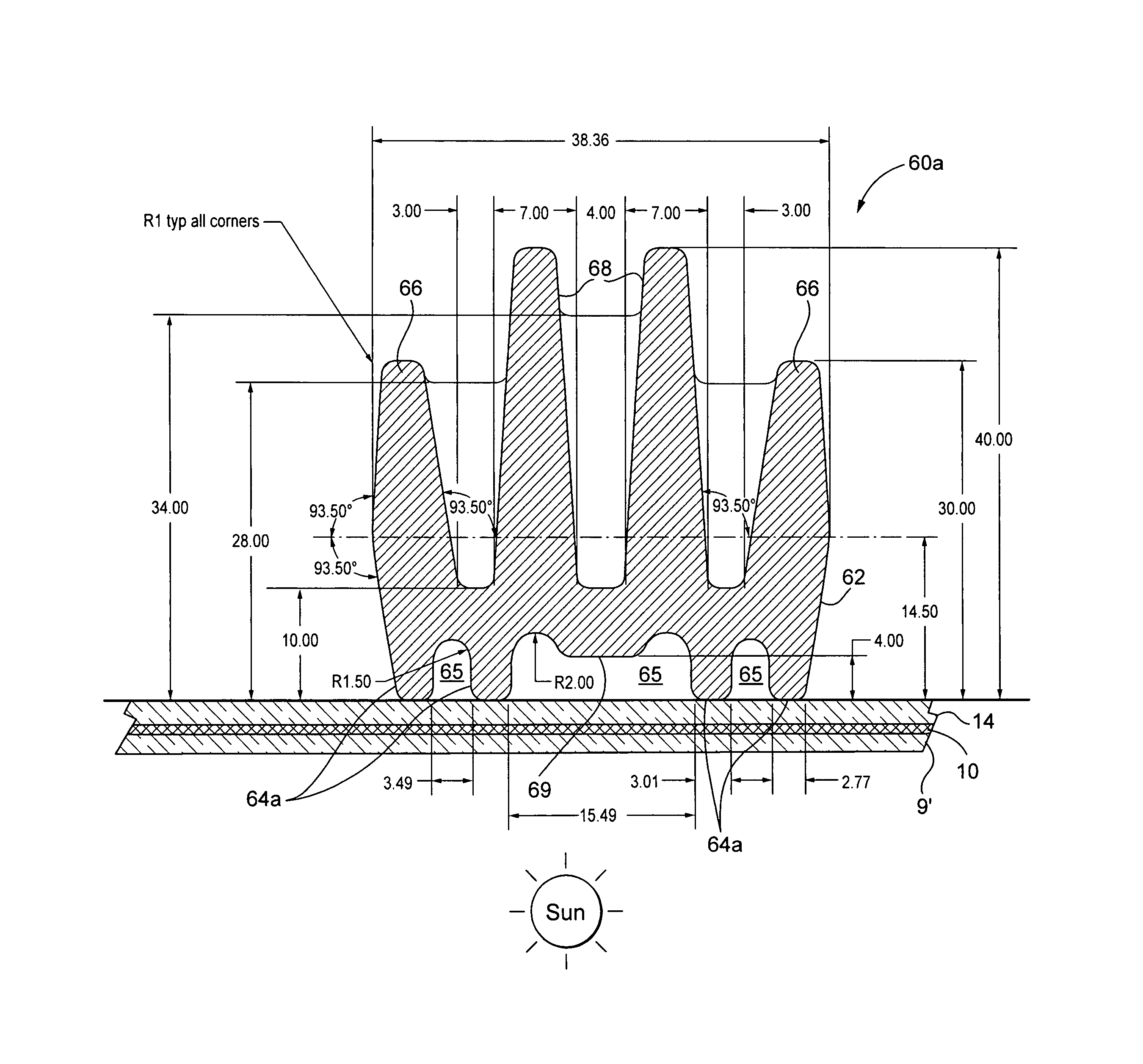 Stiffening members for reflectors used in concentrating solar power apparatus, and method of making same