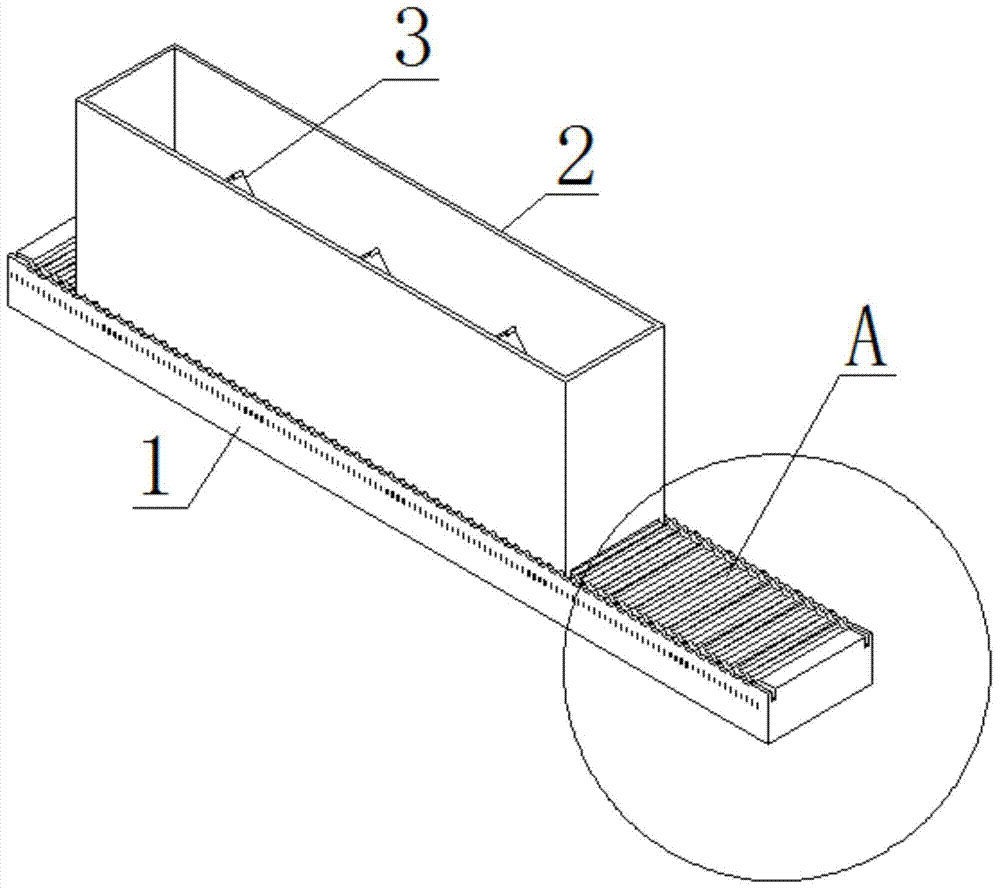 Sawtooth-shaped structure surface sample making mould with adjustable angle and size and using method