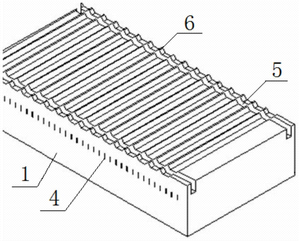 Sawtooth-shaped structure surface sample making mould with adjustable angle and size and using method