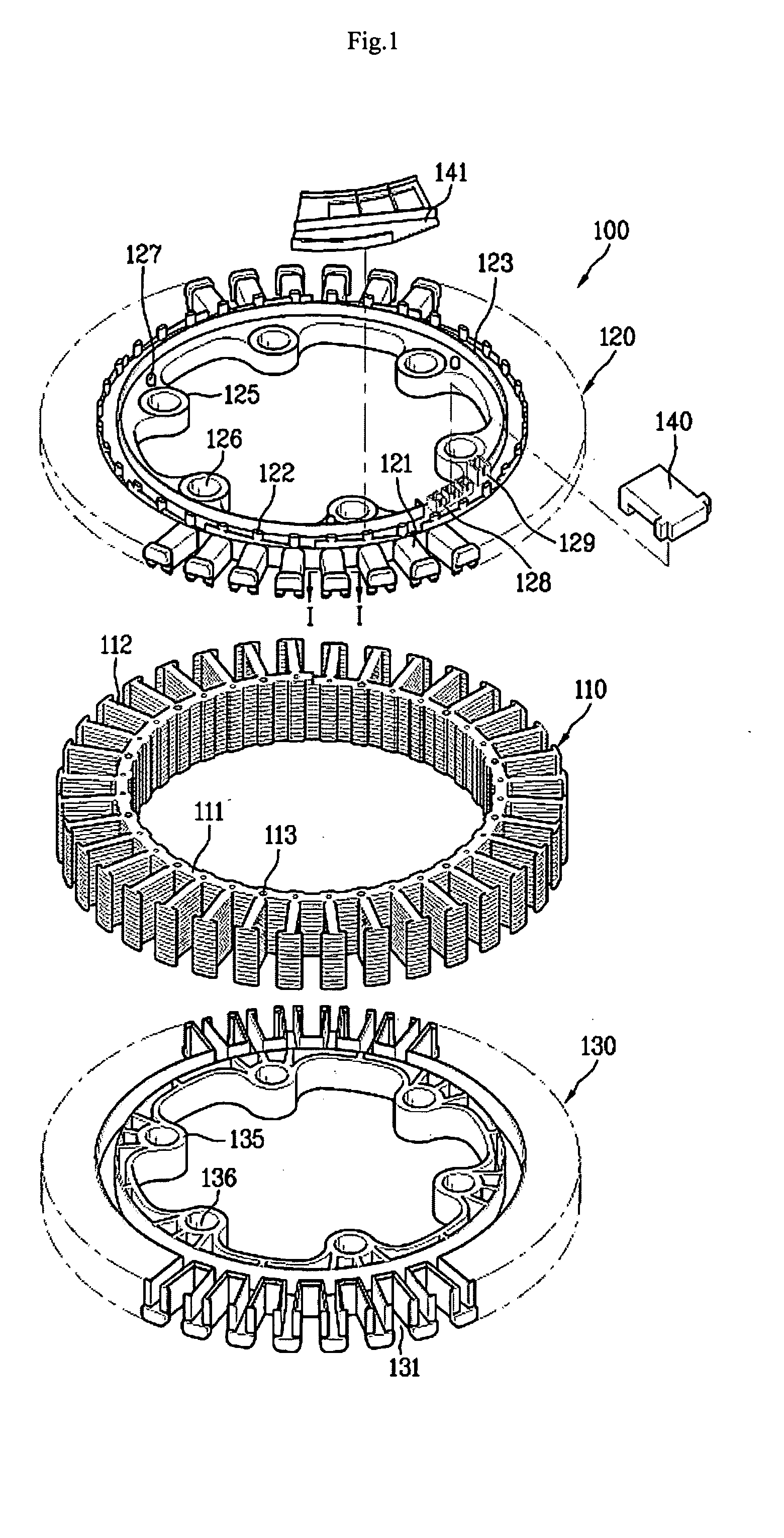 Motor, method for fabricating the same, and home appliance with the same