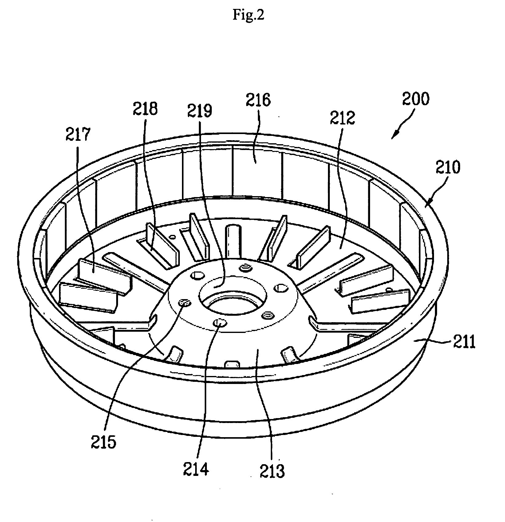 Motor, method for fabricating the same, and home appliance with the same