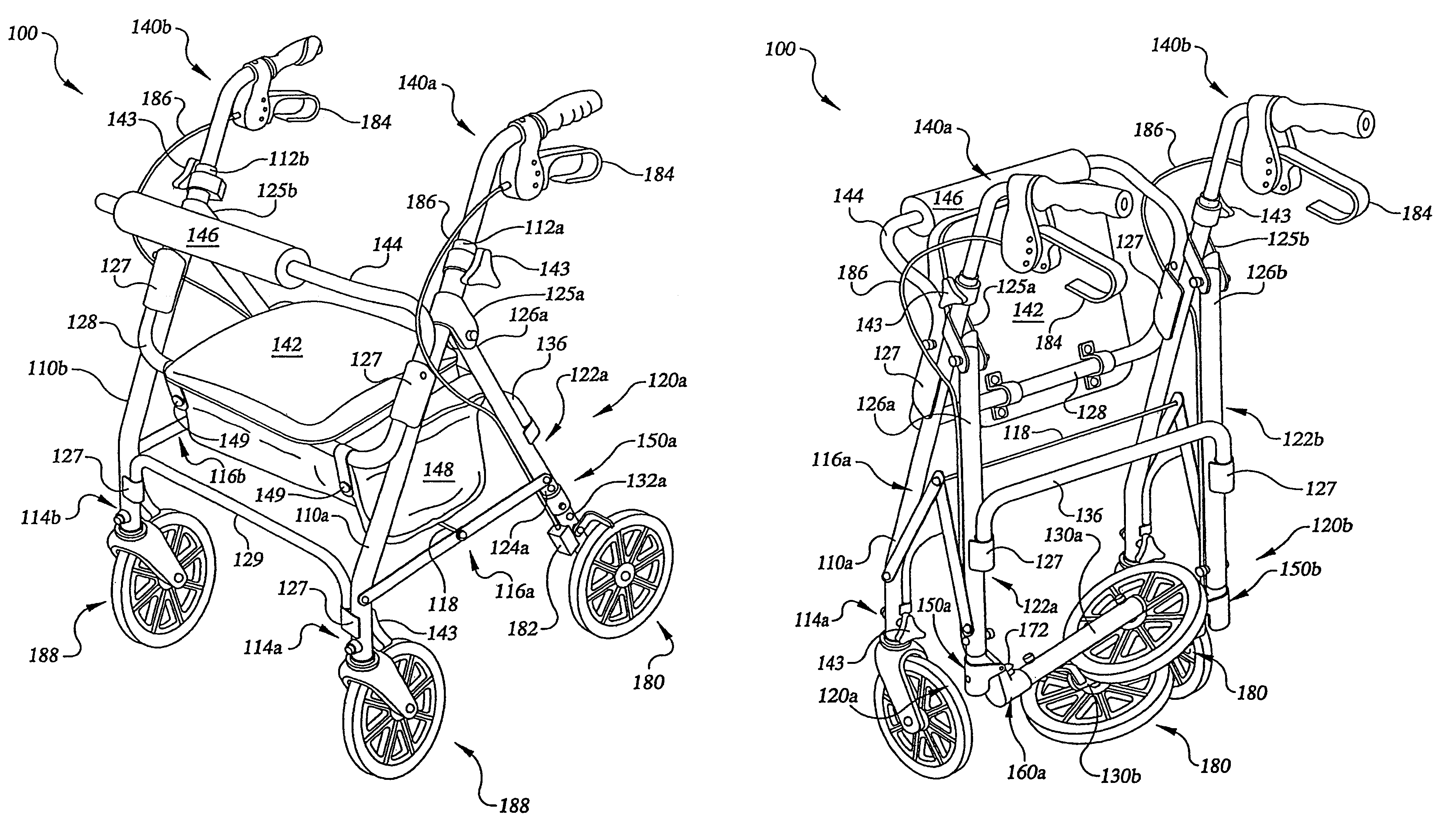 Foldable mobility support device