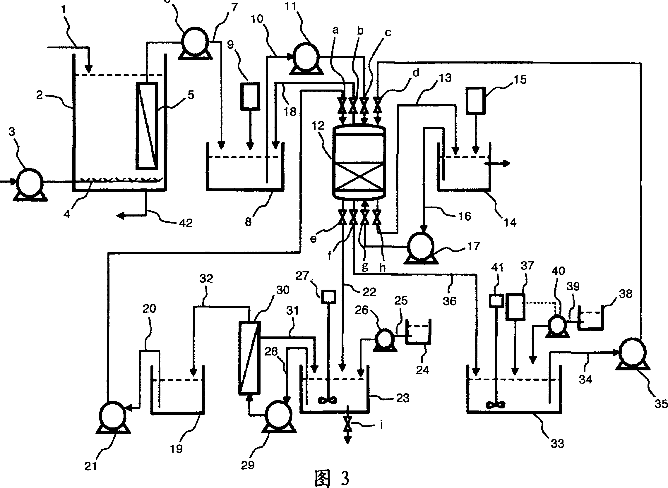 Waste water treatment device and method