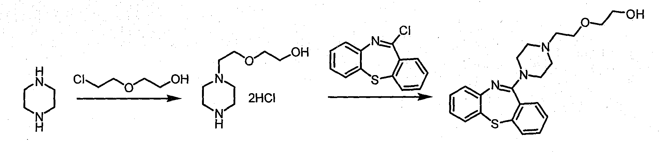 Novel preparation method of quetiapine