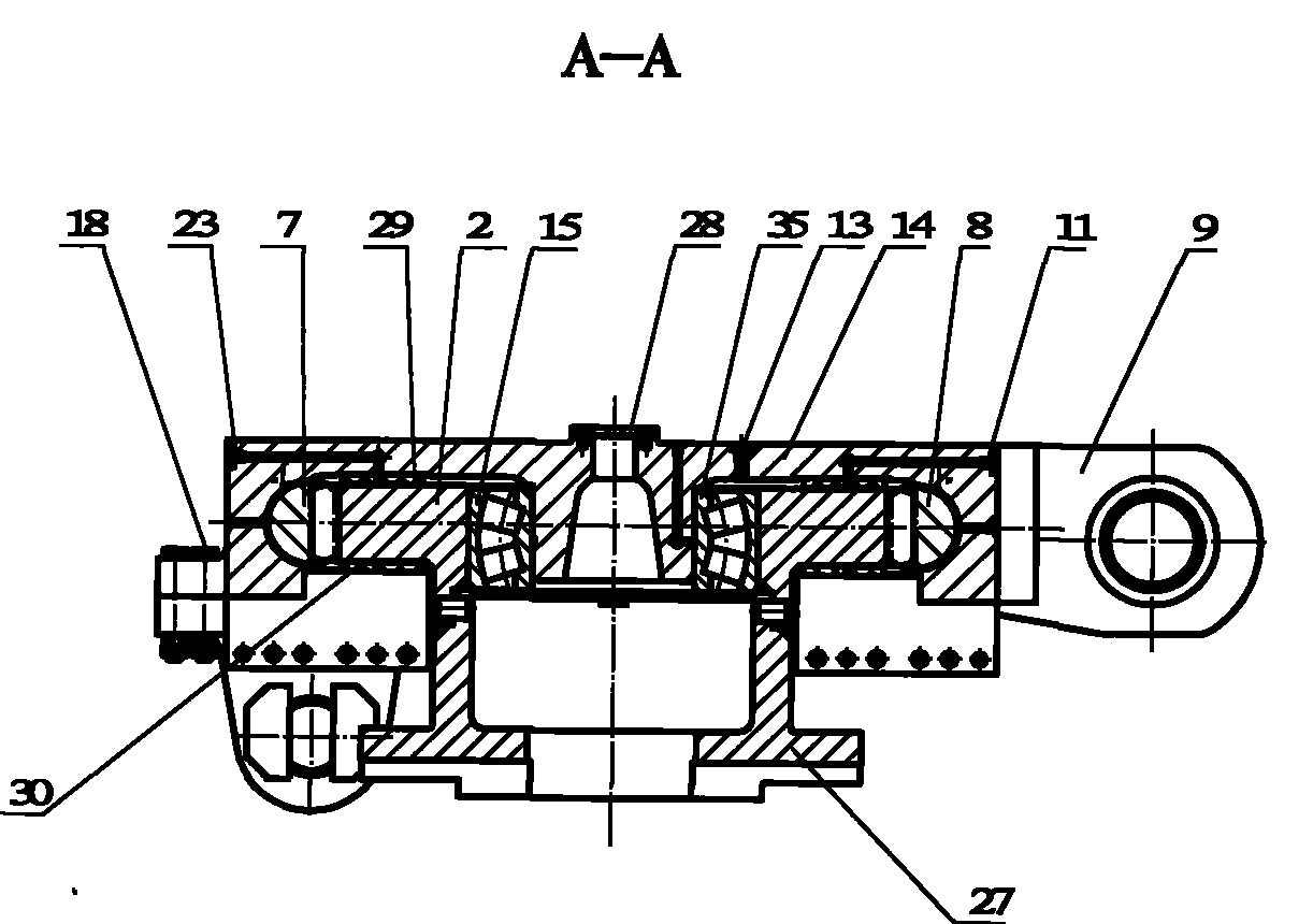 Rack-and-pinion type slewing equipment of coal-excavating development machine