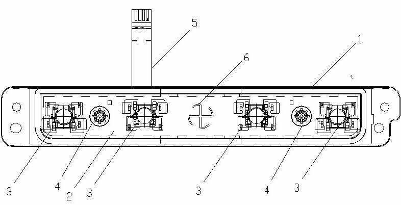 Integrated touch-plate key for notebook computer