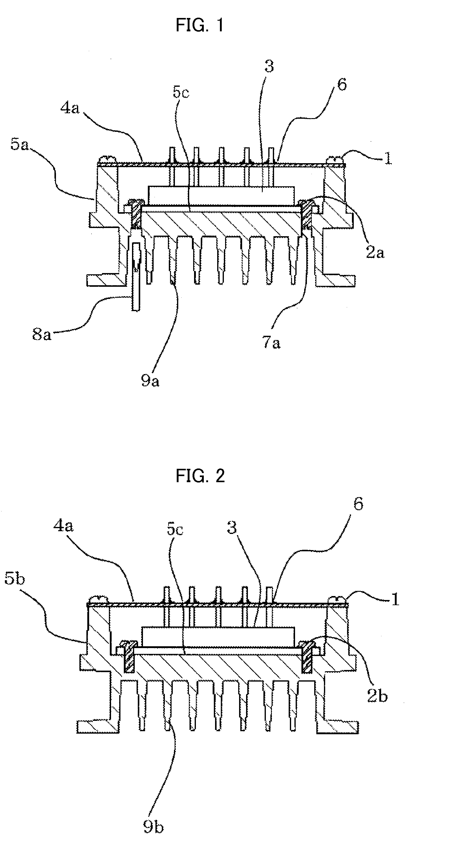 Mounting structure for power module, and motor controller including the same