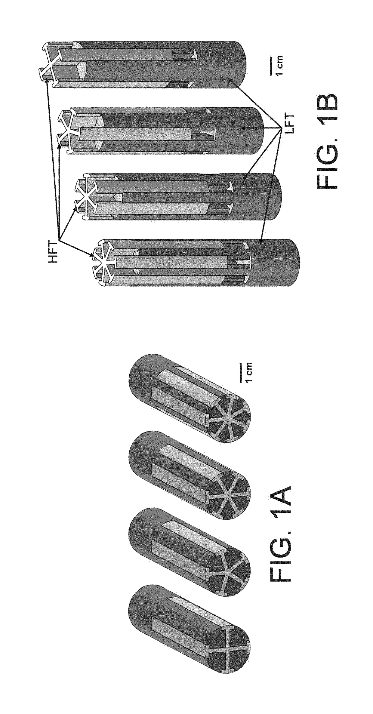 Multi-material polymer filament for three-dimensional printing co-drawn with functional or structural thread