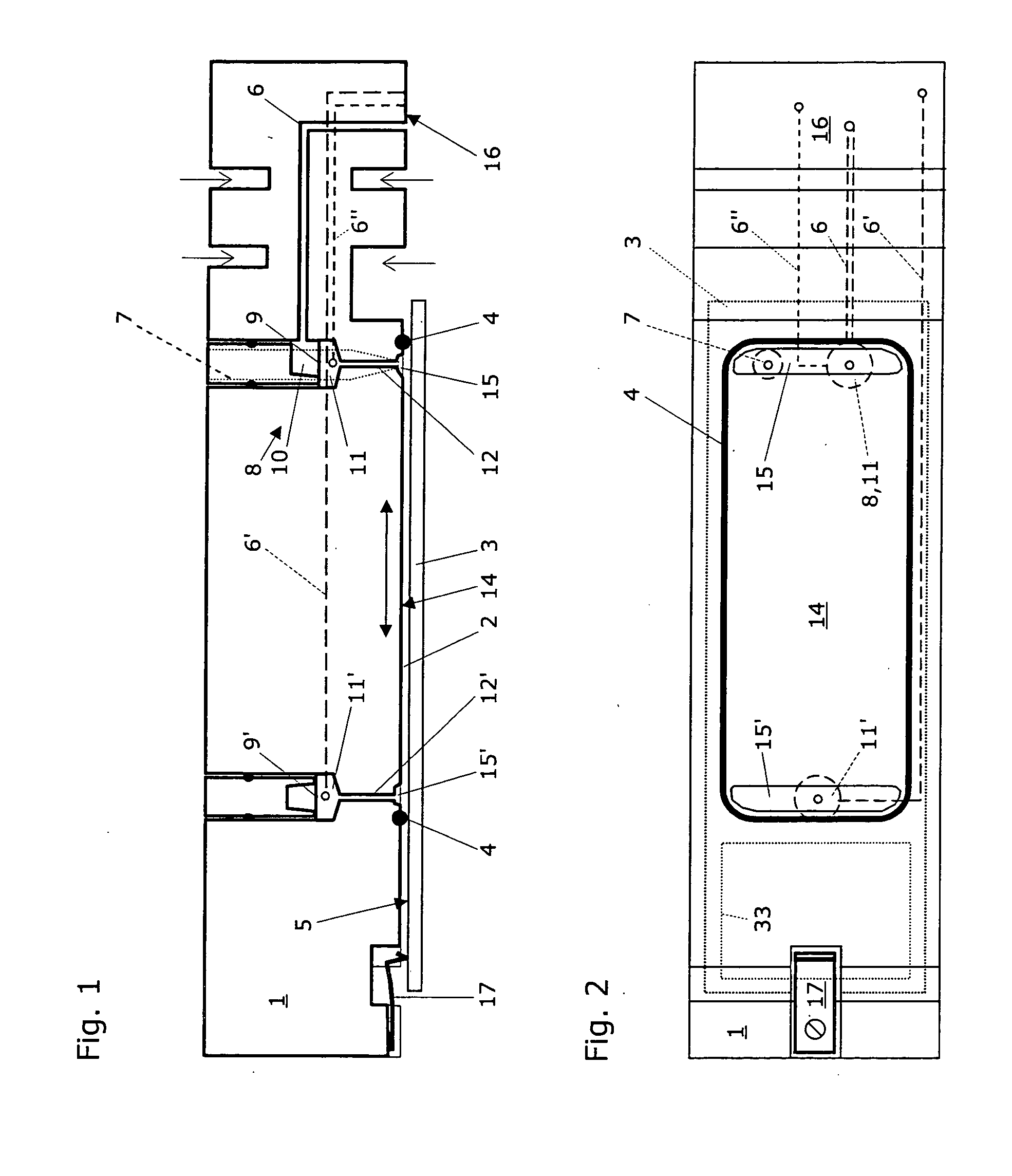 Device and process unit for providing a hybridization chamber