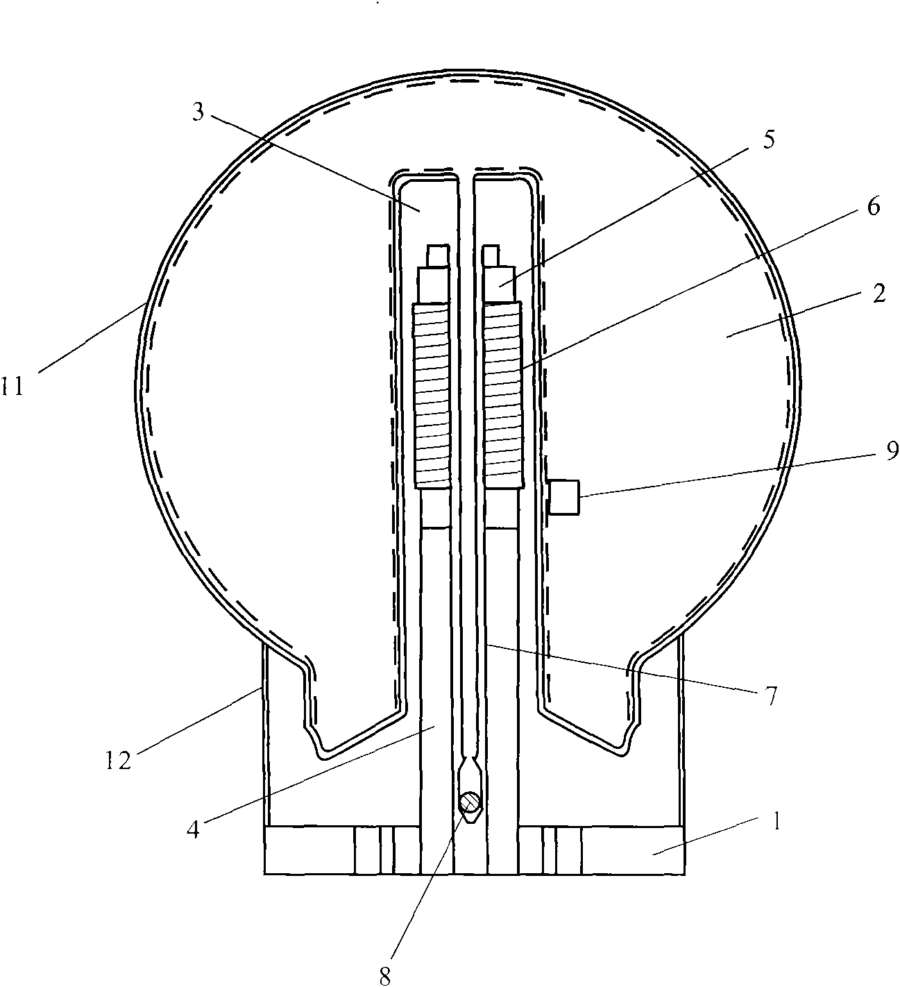 Integrated high-frequency electrodeless lamp