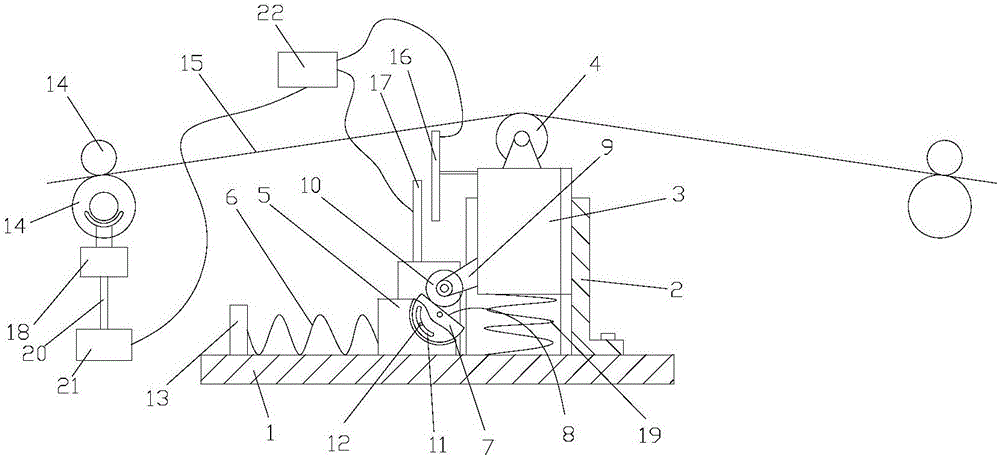 Tension device capable of achieving automatic adjustment