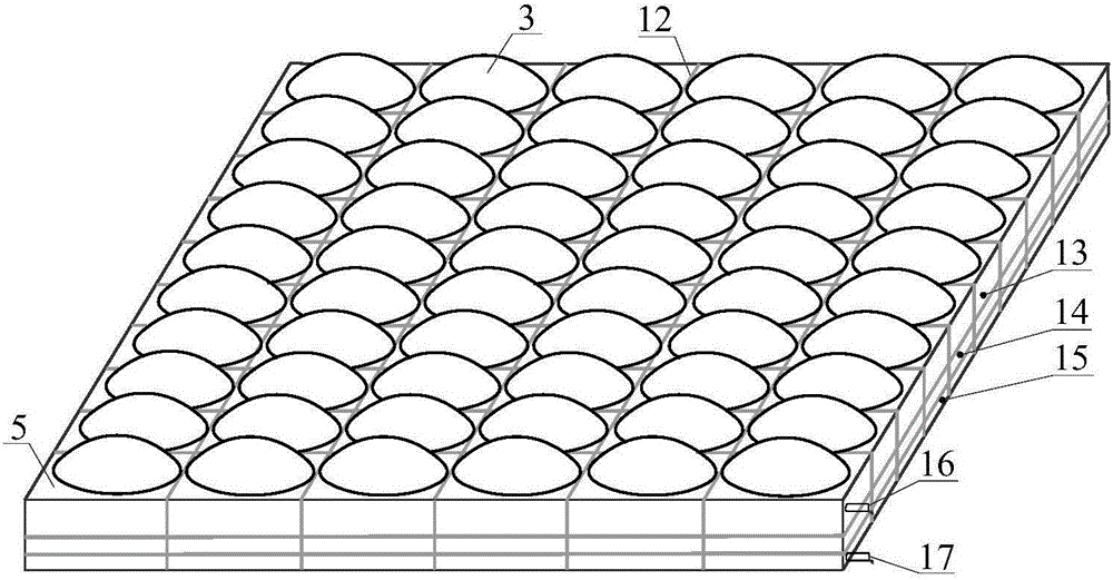 Floating sea water desalination film with backheating capillary action