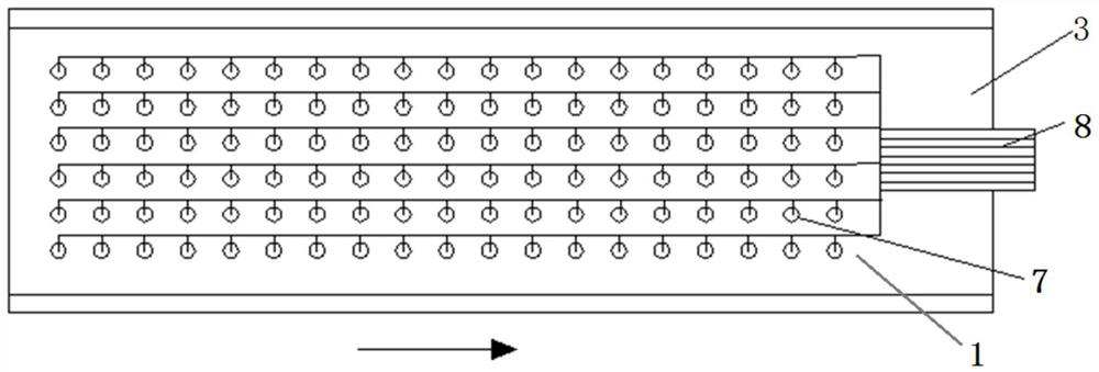 A full-field transient cavitation fraction measurement system and method for a narrow rectangular channel