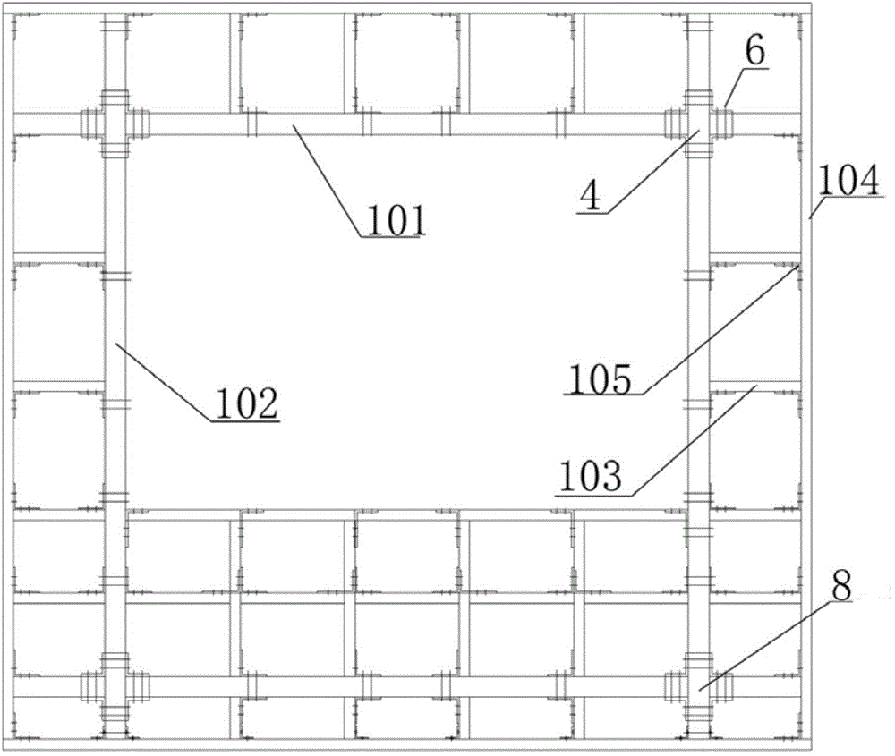 Method for mounting curtain wall skeleton and structural beam