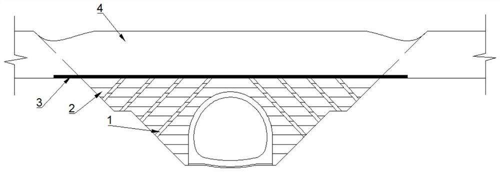 Precast pile reinforcing structure of tunnel and construction method of precast pile reinforcing structure