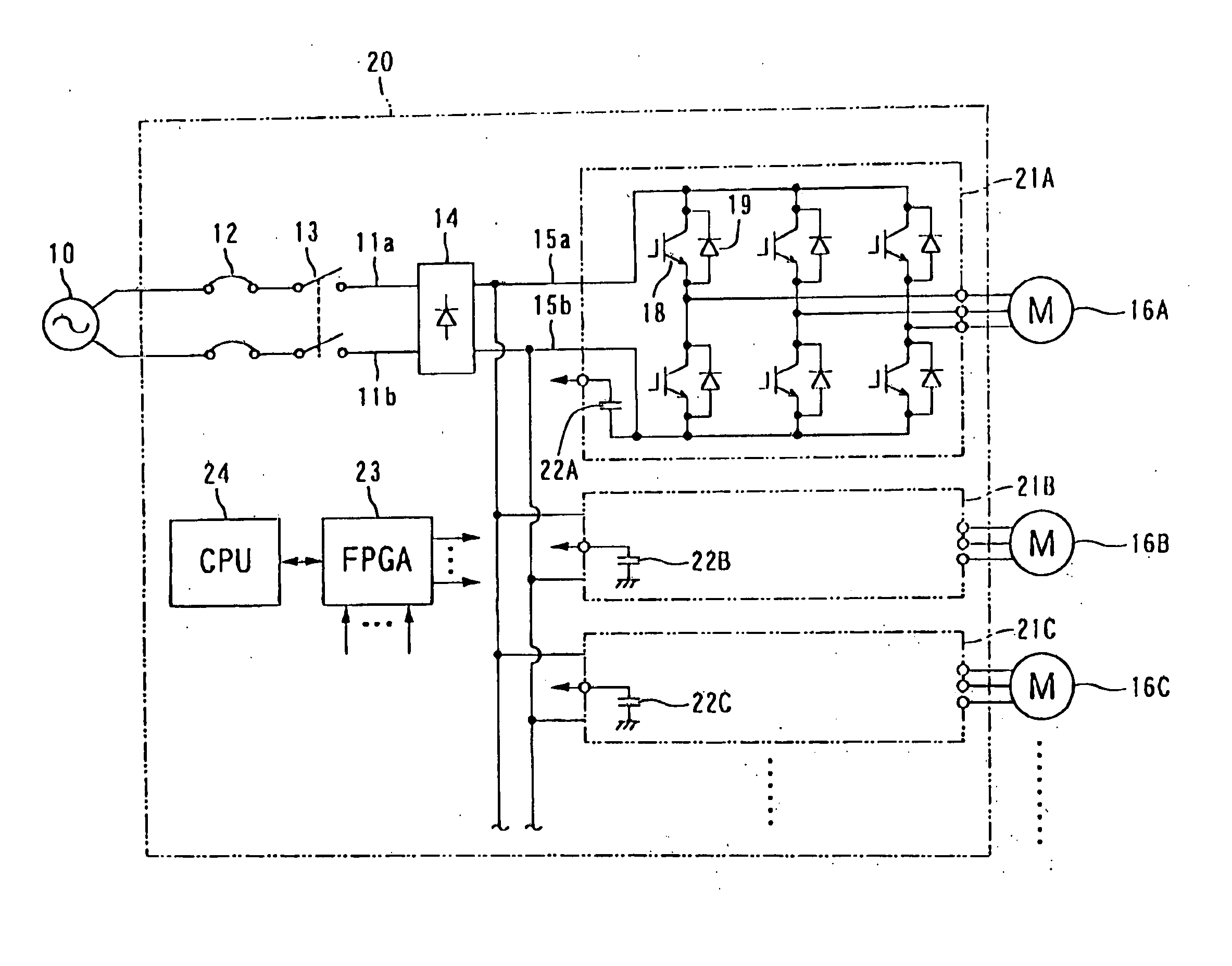 Apparatus and method for controlling drive of plural actuators