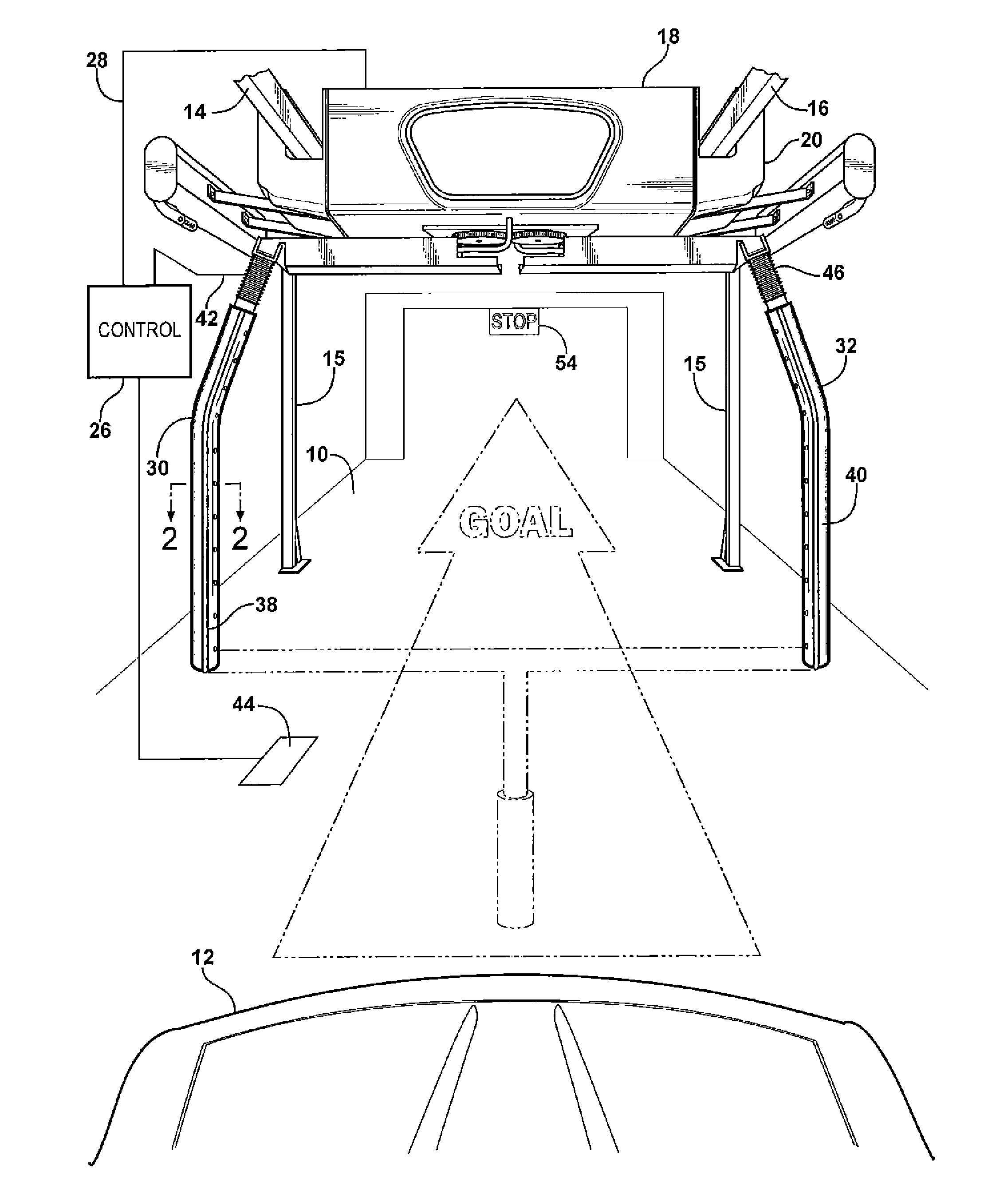 Vehicle spray washer with lighting for position assistance