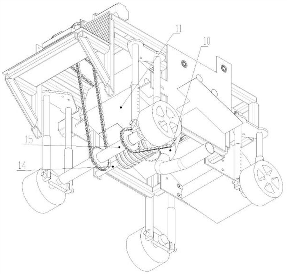 Peanut picking device capable of realizing fruit and stem separation