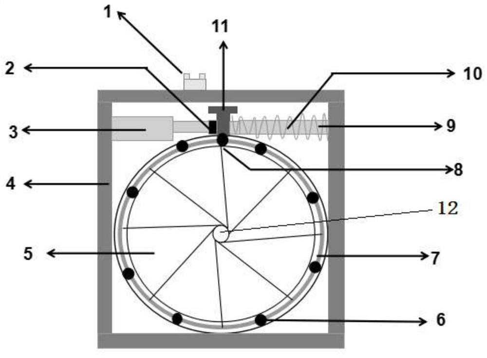 Blade type rapid mechanical optical switch based on piezoelectric driving