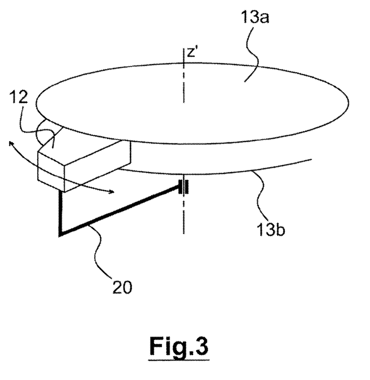 Flat antenna for satellite communication