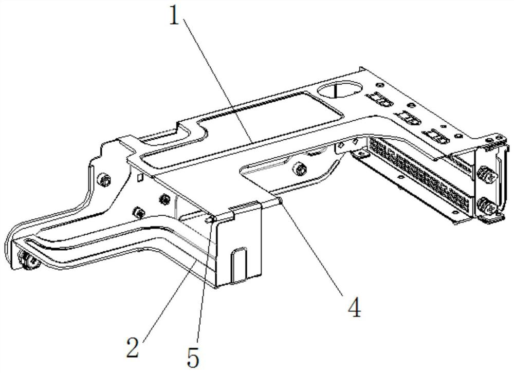 A kind of pcie card fixing device and fixing method