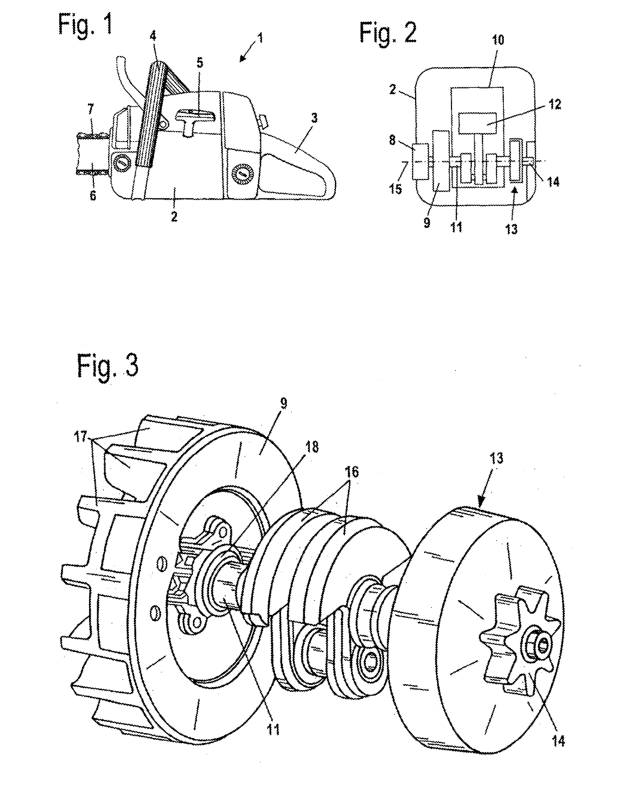 Shaft/Hub Connection and Manually Guided Implement