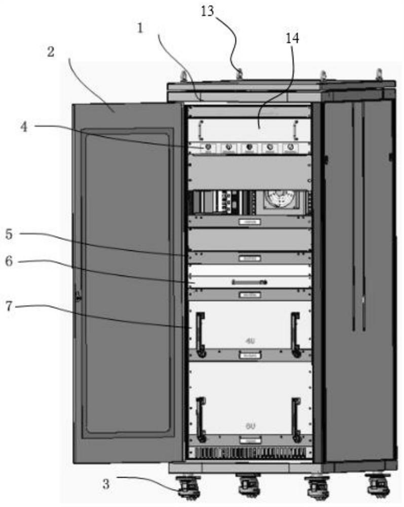 Rear plug-in type configurable test combination cabinet system