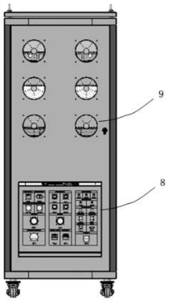 Rear plug-in type configurable test combination cabinet system