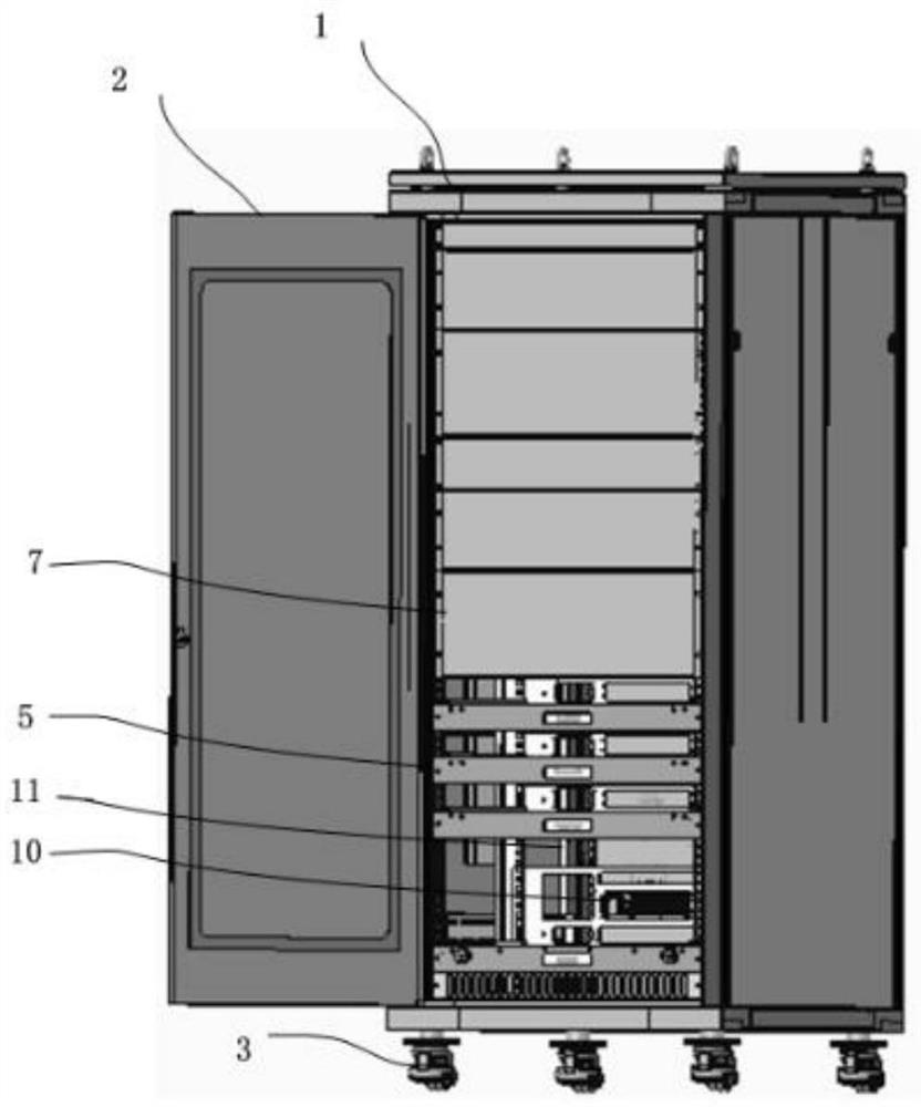 Rear plug-in type configurable test combination cabinet system