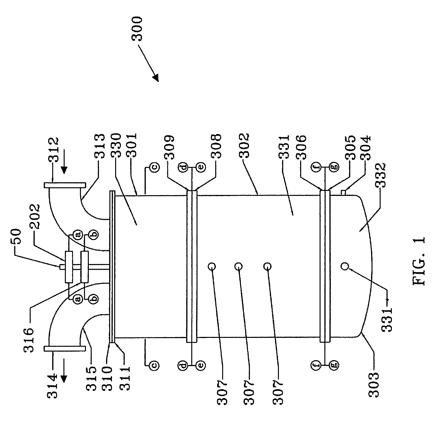 Further improved reversing flow catalytic converter for internal combustion engines