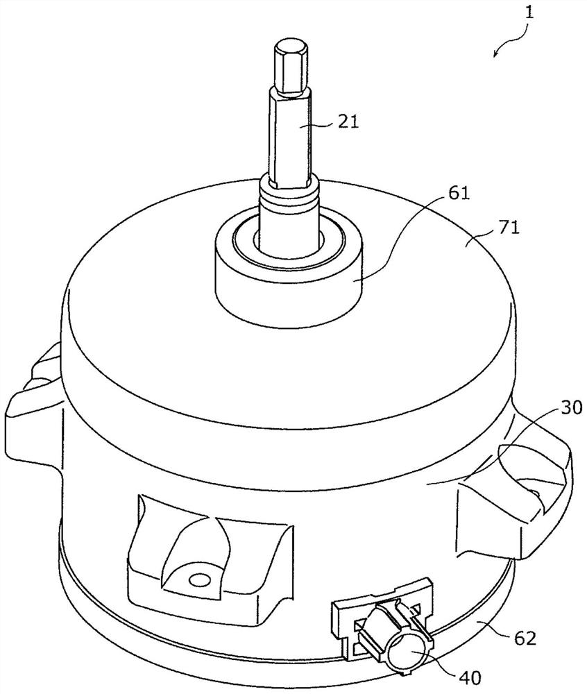 Molded motor