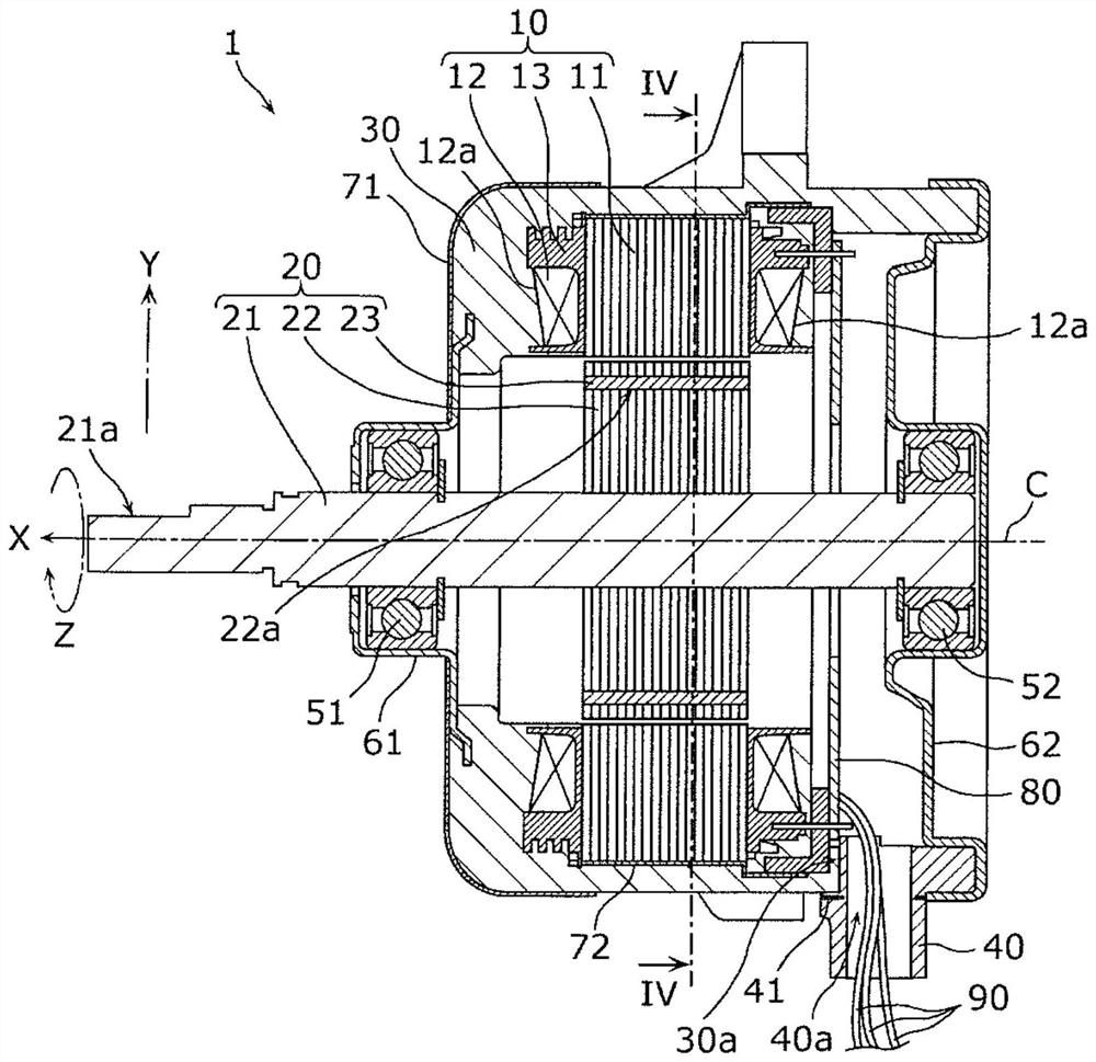 Molded motor