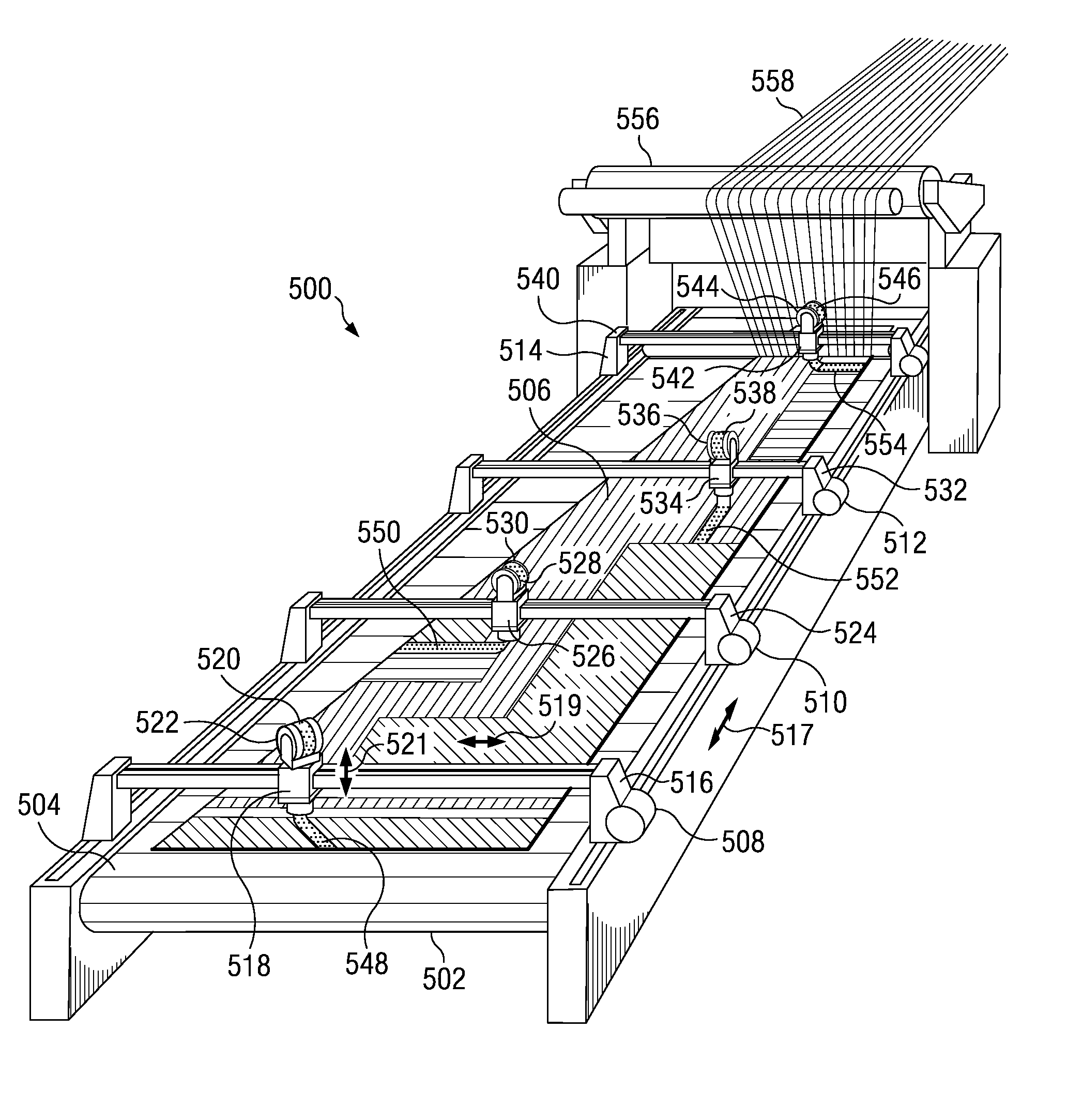 Method and apparatus for low-bulk toughened fabrics for low-pressure molding processes