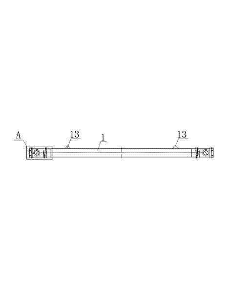 Hanging bar without shackle connection