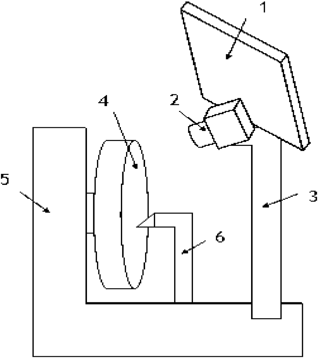 Online detection method for surface shape of reflector