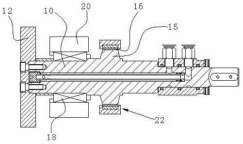 Electrode rotating conducting structure