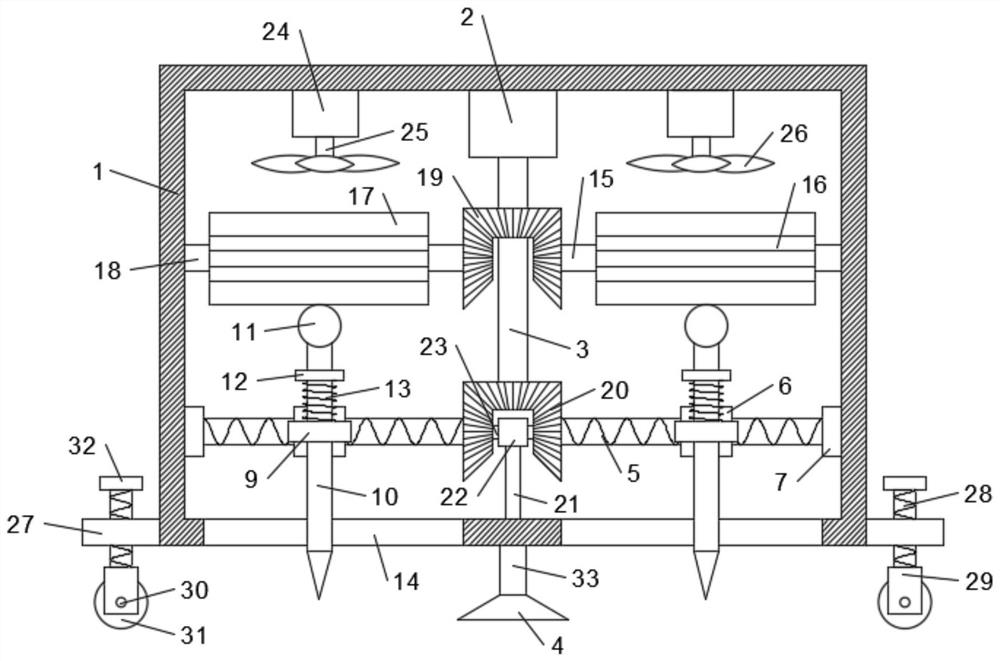 Road construction pavement crushing device