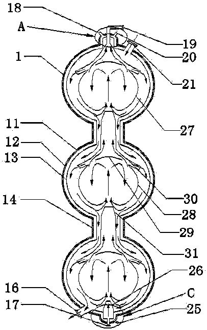 High-temperature and high-pressure slurry bed reaction device