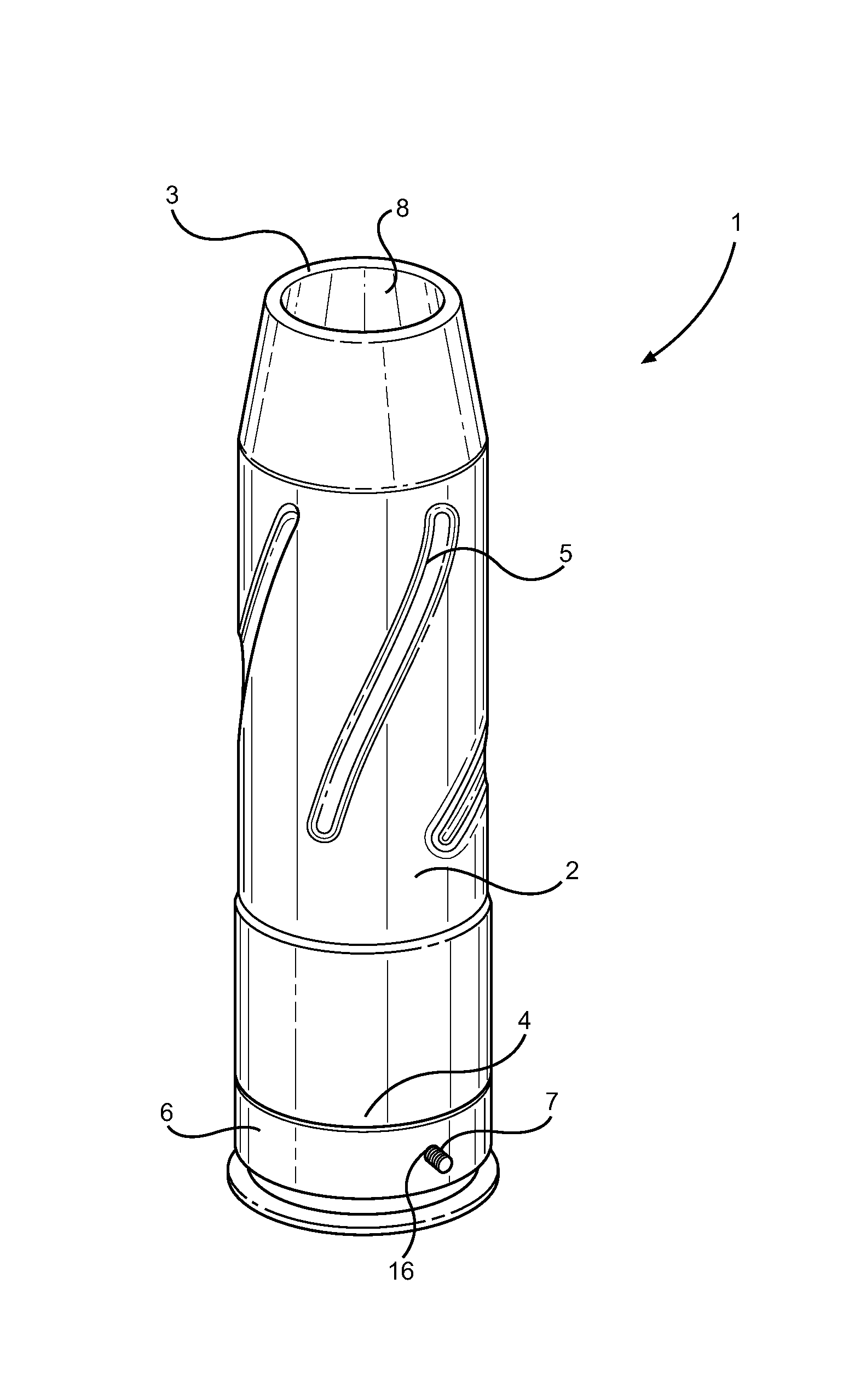 Munition having a reusable housing assembly and a removable powder chamber