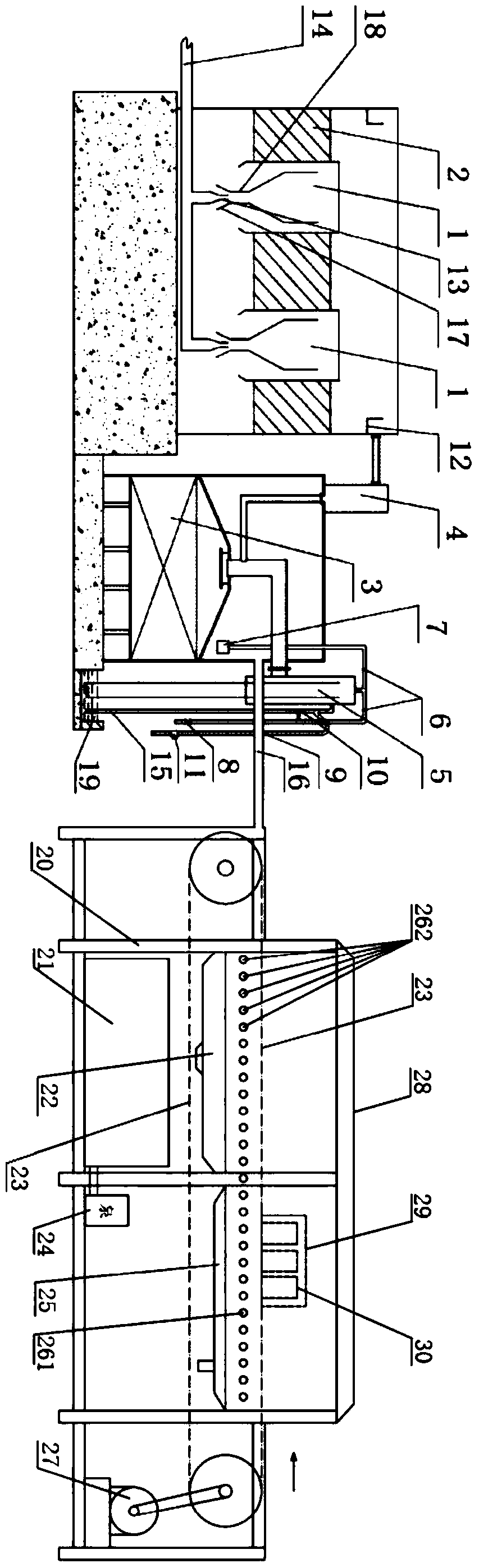 Automatic bamboo shoot washing device