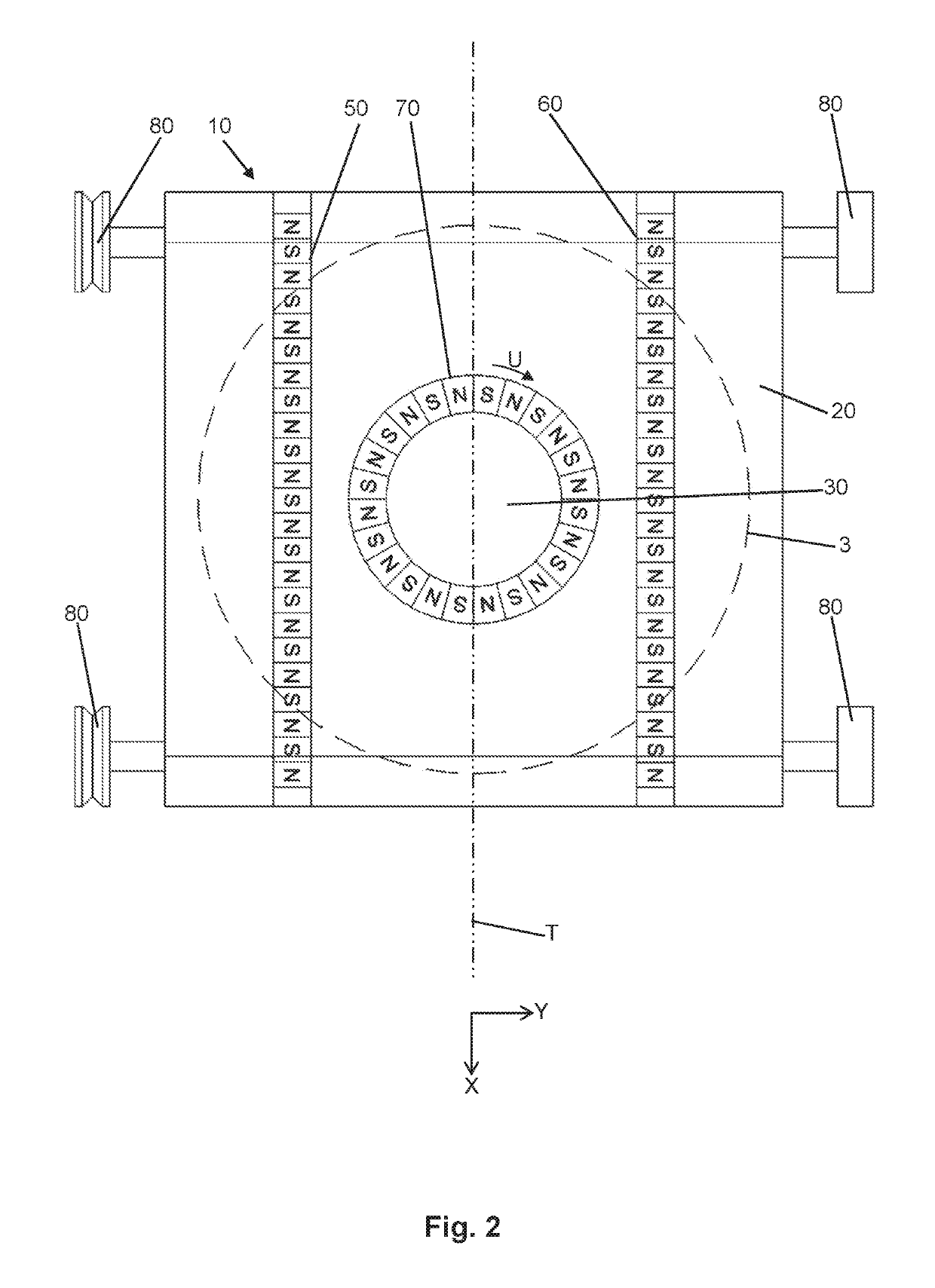 Device for processing a component, carriage for the device, and method for operating the device