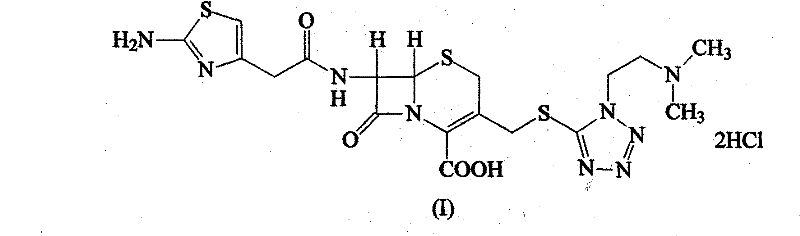 High-purified cefotiam hydrochloride compound