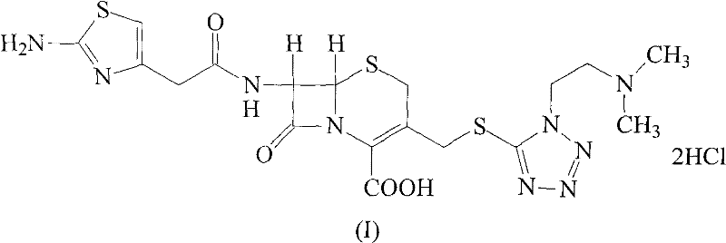 High-purified cefotiam hydrochloride compound