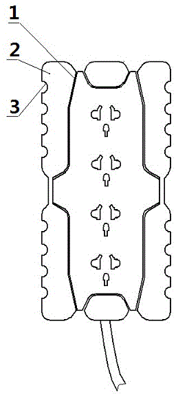 Dropping-resisting anti-thunder socket