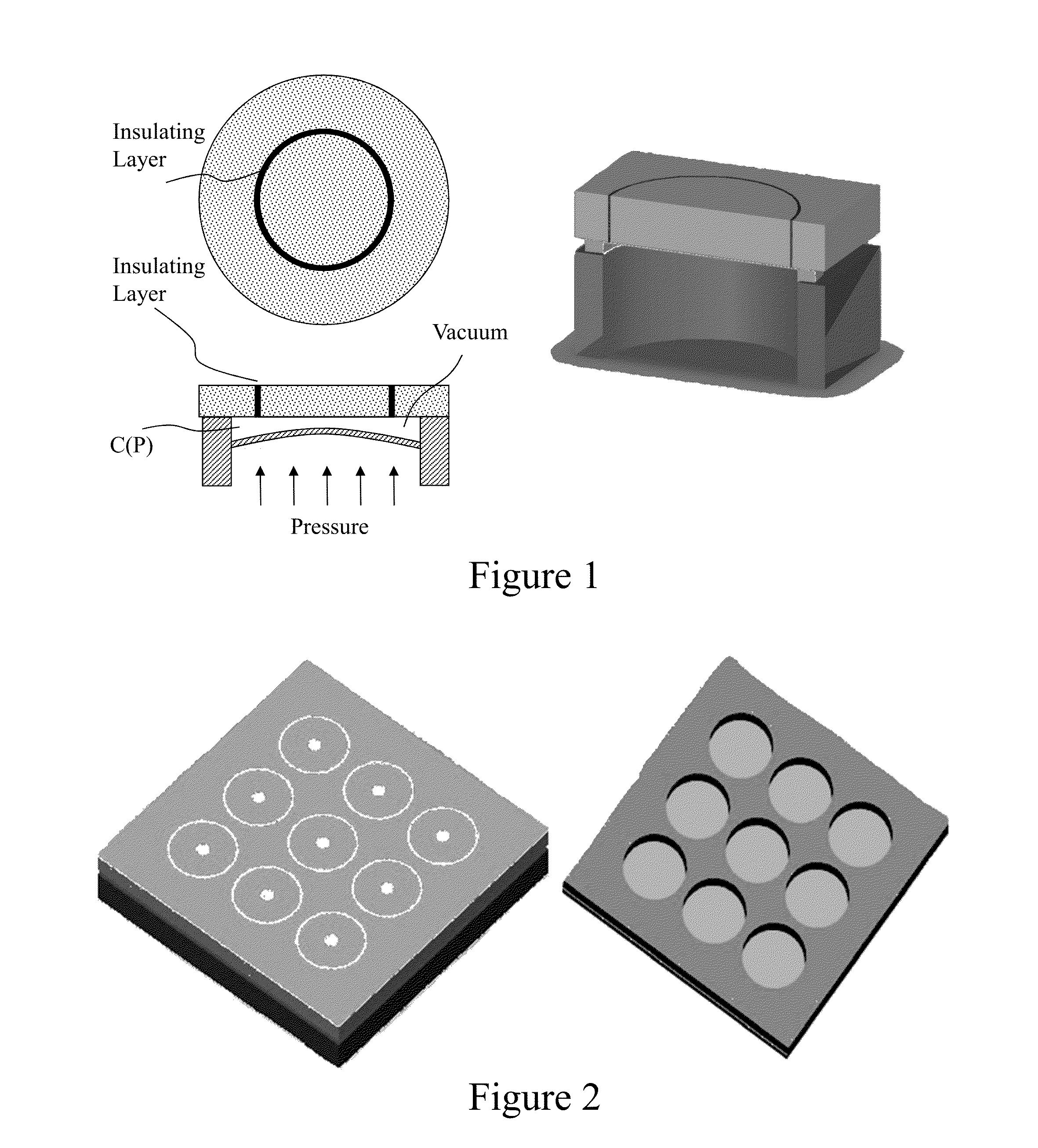 Methods and devices for microelectromechanical pressure sensors