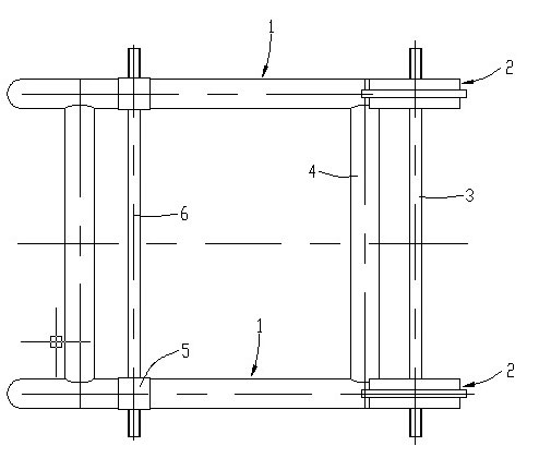 Vertical type engine exhibition frame