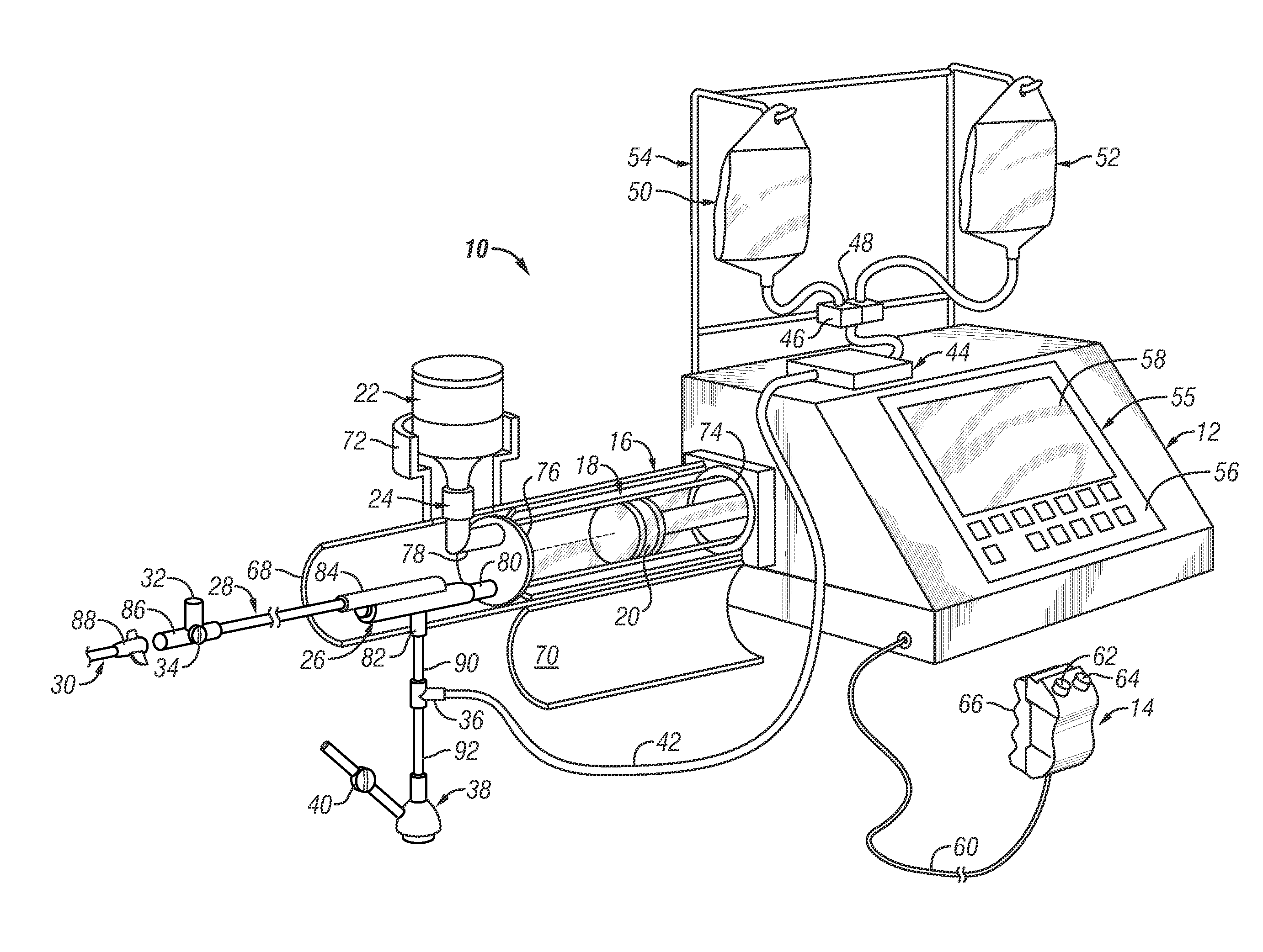 System and method for multiple injection procedures on heart vessels
